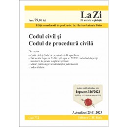 Codul civil și Codul de procedură civilă. Cod 772. Actualizat la 25.01.2023