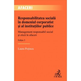 Responsabilitatea socială în domeniul corporatist și al instituțiilor publice