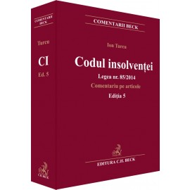 Codul insolventei. Legea nr. 85/2014. Comentariu pe articole. Editia 5