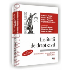 Institutii de drept civil - Curs selectiv pentru licenta 2009/2010