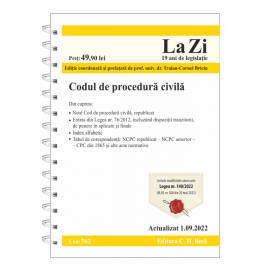 Codul de procedură civilă. Cod 762. Actualizat la 1.09.2022