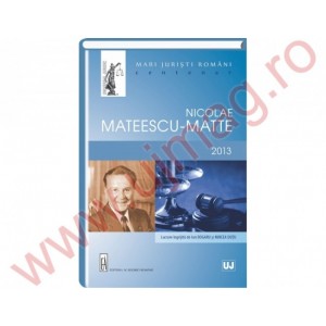 Mari juristi romani - Nicolae Mateescu-Matte