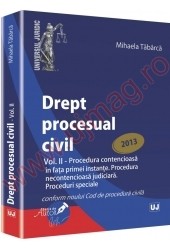 Coperta Drept procesual civil. Vol. II