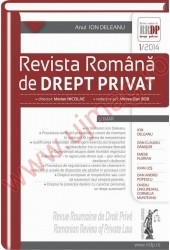 Revista romana de drept privat nr. 1/2014 - Anul Ion Deleanu