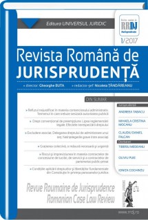 Revista romana de jurisprudenta nr. 1/2017
