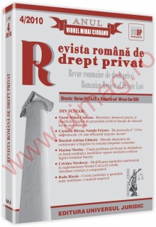 Revista romana de drept privat Nr 4/2010